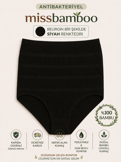 Yüksek Bel Antibakteriyel Bambu Külot